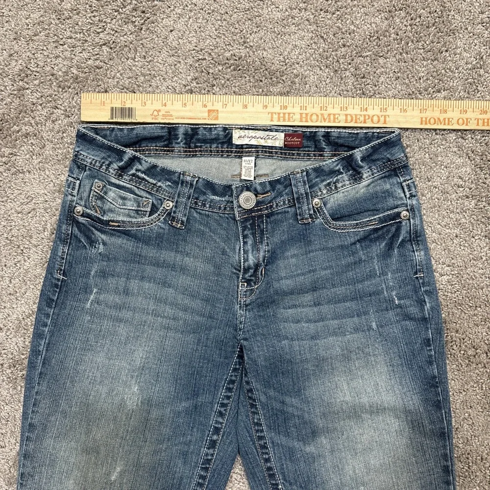 Aeropostale Women's Blue Jeans Bootcut Size 11/12 Long